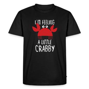 Crab Crab Shrimp Whisperer Crab Hunting Fisherman - Men's Premium Organic T-Shirt - black - Front - Nico (187cm)