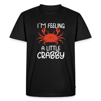 Crab Crab Shrimp Whisperer Crab Hunting Fisherman - Men's Premium Organic T-Shirt - black - Front - Nico (187cm)
