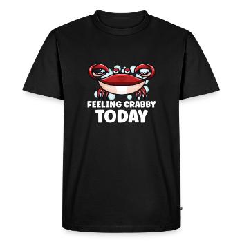 Crab Crab Shrimp Whisperer Crab Hunting Fisherman - Men's Premium Organic T-Shirt - black - Front - Nico (187cm)