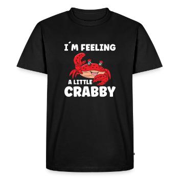 Crab Crab Shrimp Whisperer Crab Hunting Fisherman - Men's Premium Organic T-Shirt - black - Front - Nico (187cm)
