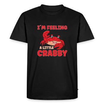 Crab Crab Shrimp Whisperer Crab Hunting Fisherman - Men's Premium Organic T-Shirt - black - Front - Nico (187cm)