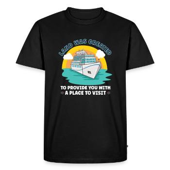 Boating Boat Captain Cruise Ship - Men's Premium Organic T-Shirt - black - Front - Nico (187cm)
