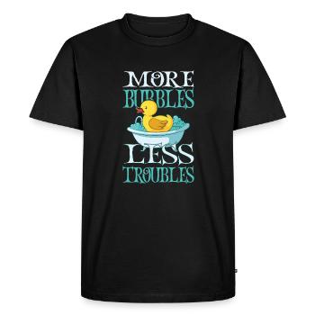Soap production Soap bubbles - Men's Premium Organic T-Shirt - black - Front - Nico (187cm)