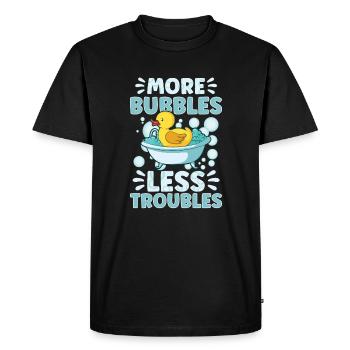 Soap production Soap bubbles - Men's Premium Organic T-Shirt - black - Front - Nico (187cm)