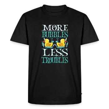 Soap production Soap bubbles - Men's Premium Organic T-Shirt - black - Front - Nico (187cm)