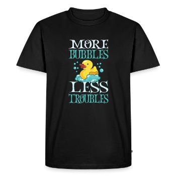 Soap production Soap bubbles - Men's Premium Organic T-Shirt - black - Front - Nico (187cm)