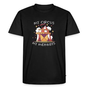 Circus Arts Circus Artists Event Staff - Men's Premium Organic T-Shirt - black - Front - Nico (187cm)