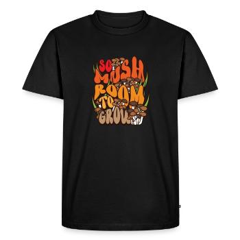 Morels Mushroom Picker Mushroom Farmer Mushroom - T-shirt Premium bio Homme - noir - Devant - Nico (187cm)