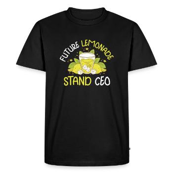 Lemonade Rack Jus de citron fait maison - T-shirt Premium bio Homme - noir - Devant - Nico (187cm)
