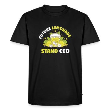 Lemonade Rack Jus de citron fait maison - T-shirt Premium bio Homme - noir - Devant - Nico (187cm)