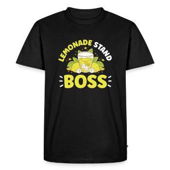 Lemonade Rack Jus de citron fait maison - T-shirt Premium bio Homme - noir - Devant - Nico (187cm)