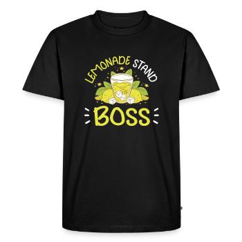 Lemonade Rack Jus de citron fait maison - T-shirt Premium bio Homme - noir - Devant - Nico (187cm)