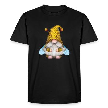 Gnome Abeille Abeille Apiculteur Apiculture Abeille Apiculture - T-shirt Premium bio Homme - noir - Devant - Nico (187cm)