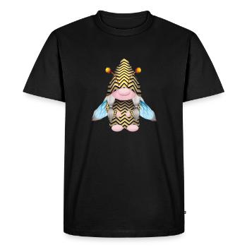 Gnome Abeille Abeille Apiculteur Apiculture Abeille Apiculture - T-shirt Premium bio Homme - noir - Devant - Nico (187cm)