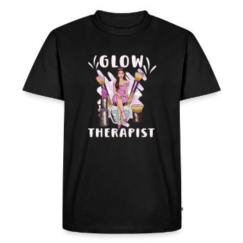 Esthéticienne Maquillage Salon de Soins de Beauté - T-shirt Premium bio Homme - noir - Devant - Nico (187cm)