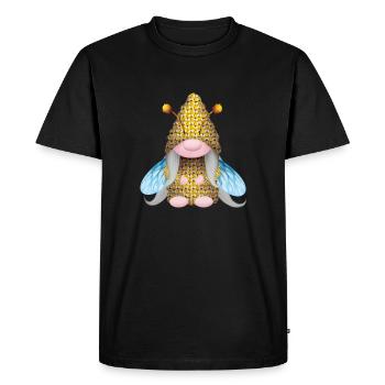 Gnome Abeille Abeille Apiculteur Apiculture Abeille Apiculture - T-shirt Premium bio Homme - noir - Devant - Nico (187cm)