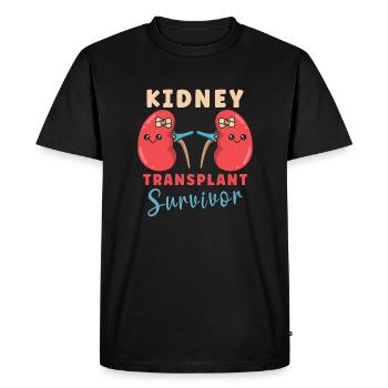 Kidney Transplant Kidney Donor Kidney Disease - Men's Premium Organic T-Shirt - black - Front - Nico (187cm)