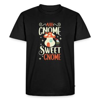 Gnomes de jardin Gnome Amant Drôle de Gnome Jardinage - T-shirt Premium bio Homme - noir - Devant - Nico (187cm)