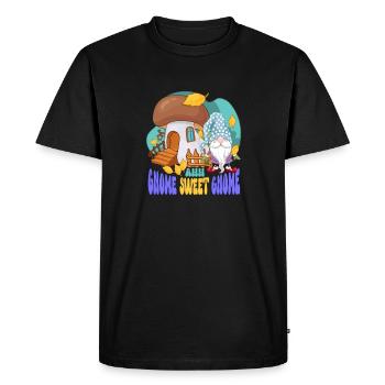 Gnomes de jardin Gnome Amant Drôle de Gnome Jardinage - T-shirt Premium bio Homme - noir - Devant - Nico (187cm)