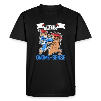 Garden Gnomes Gnome Lover Funny Gnome Gardening - Men's Premium Organic T-Shirt - black - Front - Nico (187cm)