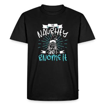 Garden Gnomes Gnome Lover Funny Gnome Gardening - Men's Premium Organic T-Shirt - black - Front - Nico (187cm)
