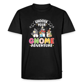 Gnomes de jardin Gnome Amant Drôle de Gnome Jardinage - T-shirt Premium bio Homme - noir - Devant - Nico (187cm)