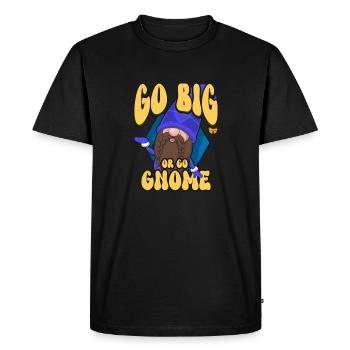 Gnomes de jardin Gnome Amant Drôle de Gnome Jardinage - T-shirt Premium bio Homme - noir - Devant - Nico (187cm)