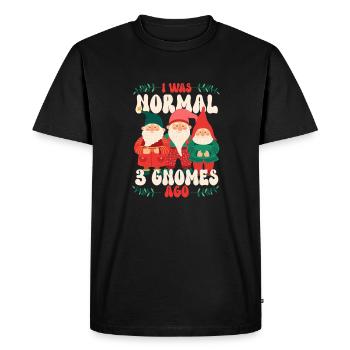 Nains de jardin Amant de gnome Jardinage drôle de gnome - T-shirt Premium bio Homme - noir - Devant - Nico (187cm)