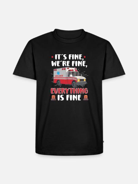 Paramedic First Responder Ambulance Driver - Men's Premium Organic T-Shirt - black