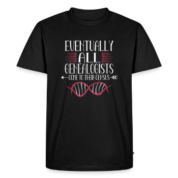 Arbre généalogique Historiens de la famille Généalogie Généalogiste - T-shirt Premium bio Homme - noir - Devant - Nico (187cm)