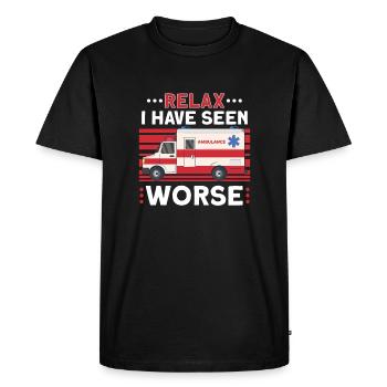 Paramedic First Responder Ambulance Driver - Men's Premium Organic T-Shirt - black - Front - Nico (187cm)