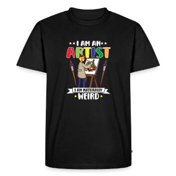 Artist Painting Painter Art Color Art Teacher - Men's Premium Organic T-Shirt - black - Front - Nico (187cm)