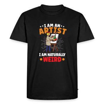 Artist Painting Painter Art Color Art Teacher - Men's Premium Organic T-Shirt - black - Front - Nico (187cm)