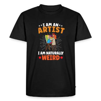 Artist Painting Painter Art Color Art Teacher - Men's Premium Organic T-Shirt - black - Front - Nico (187cm)