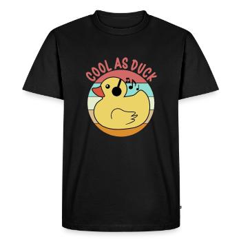 Canards en caoutchouc Canard Duck Lovers Salle de bain - T-shirt Premium bio Homme - noir - Devant - Nico (187cm)