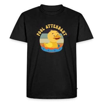 Rubber Ducks Duck Duck Lovers Bathroom - Men's Premium Organic T-Shirt - black - Front - Nico (187cm)