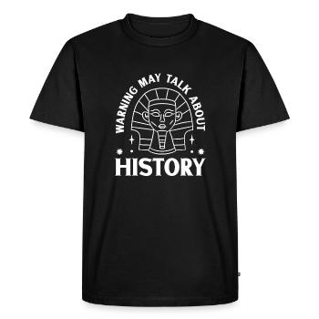 Historien de l’histoire Passionné d’histoire - T-shirt Premium bio Homme - noir - Devant - Nico (187cm)