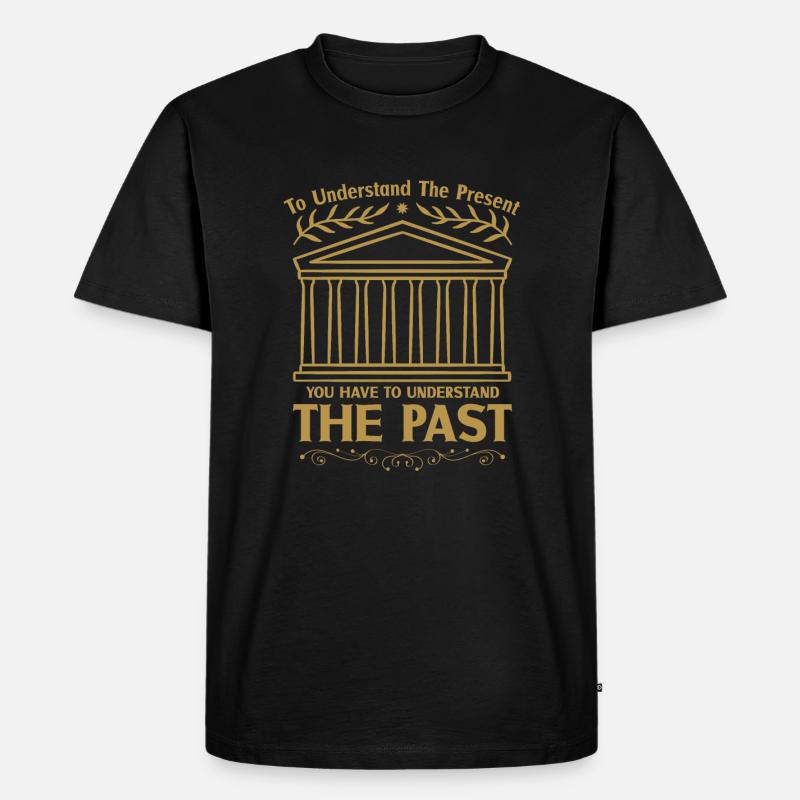 Geschichtshistoriker Geschichtsinteressierter - Männer Premium Bio T-Shirt - Schwarz
