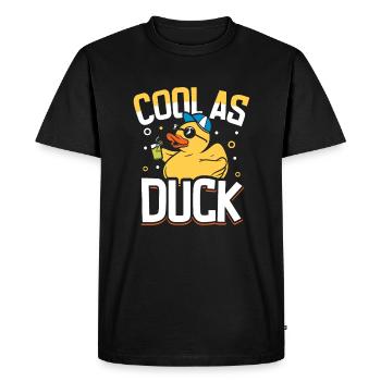 Canards en caoutchouc Canard Duck Lovers Salle de bain - T-shirt Premium bio Homme - noir - Devant - Nico (187cm)