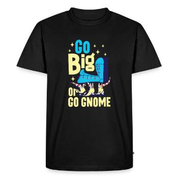 Gnomes de jardin Gnome Amant Drôle de Gnome Jardinage - T-shirt Premium bio Homme - noir - Devant - Nico (187cm)