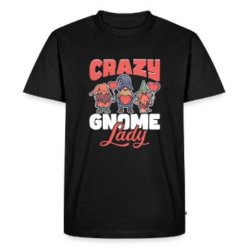 Gnomes de jardin Gnome Amant Drôle de Gnome Jardinage - T-shirt Premium bio Homme - noir - Devant - Nico (187cm)