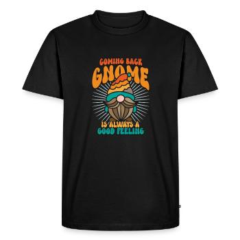 Gnomes de jardin Gnome Amant Drôle de Gnome Jardinage - T-shirt Premium bio Homme - noir - Devant - Nico (187cm)