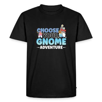 Gnomes de jardin Gnome Amant Drôle de Gnome Jardinage - T-shirt Premium bio Homme - noir - Devant - Nico (187cm)
