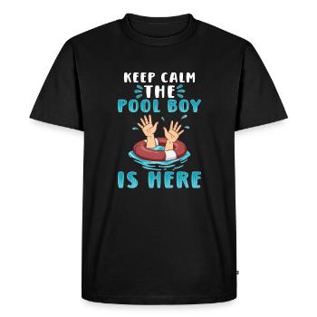 Nageurs Plongée sous-marine Piscine Garçon Sports nautiques - T-shirt Premium bio Homme - noir - Devant - Nico (187cm)