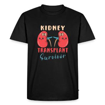 Kidney Transplant Kidney Donor Kidney Disease - Men's Premium Organic T-Shirt - black - Front - Nico (187cm)