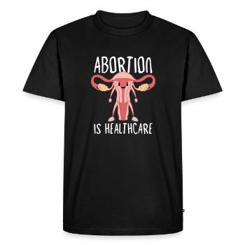 Feminism Female Power Pro-choice Pro Abortion - Men's Premium Organic T-Shirt - black - Front - Nico (187cm)