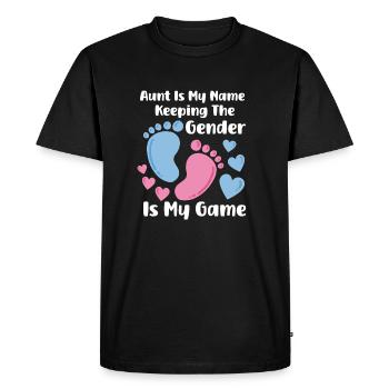 Sexe Révéler la grossesse Baby Party - T-shirt Premium bio Homme - noir - Devant - Nico (187cm)