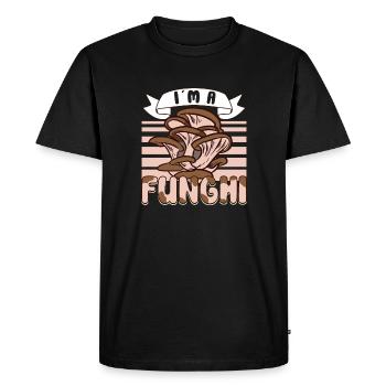 Morels Mushroom Picker Mushroom Farmer Mushroom - T-shirt Premium bio Homme - noir - Devant - Nico (187cm)