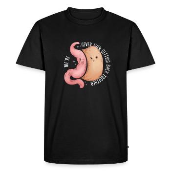 Gastrectomie à la manche Gastrectomie à la manche - T-shirt Premium bio Homme - noir - Devant - Nico (187cm)