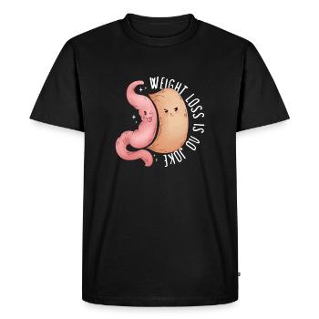 Gastrectomie à la manche Gastrectomie à la manche - T-shirt Premium bio Homme - noir - Devant - Nico (187cm)